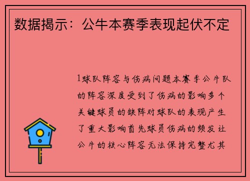 数据揭示：公牛本赛季表现起伏不定